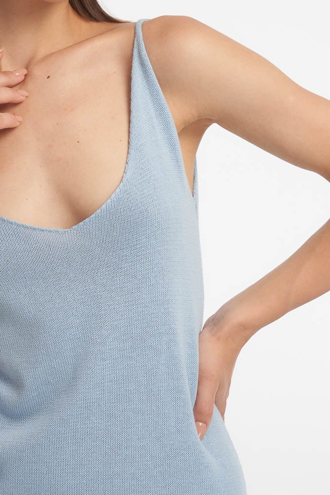 Candal Knit Dress / Sky - Image 5