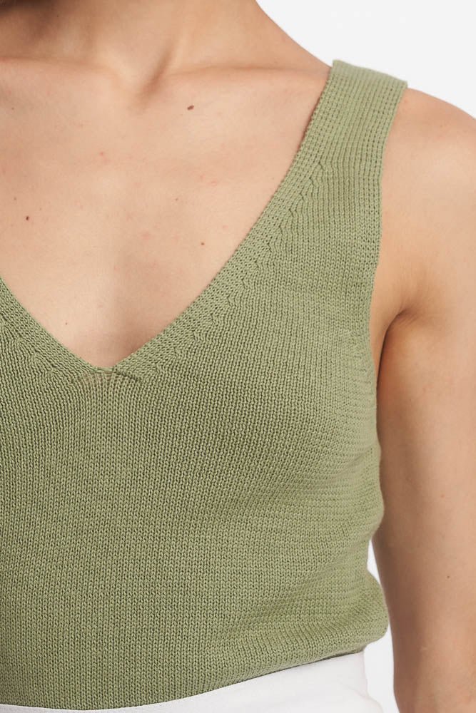Isabel Knit Top / Moss - Image 4