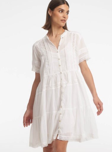Janice Midi Dress / White