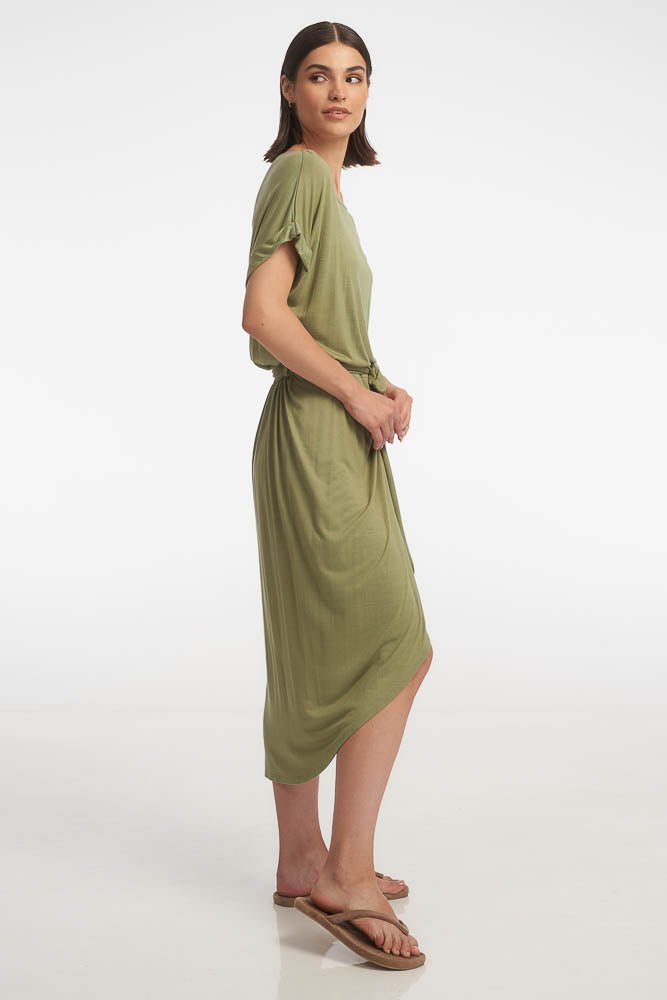 Nate Midi Dress / Moss - Image 2