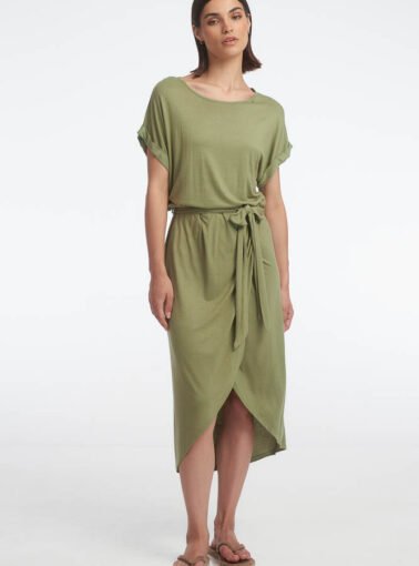 Nate Midi Dress / Moss