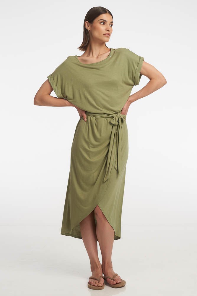 Nate Midi Dress / Moss - Image 5